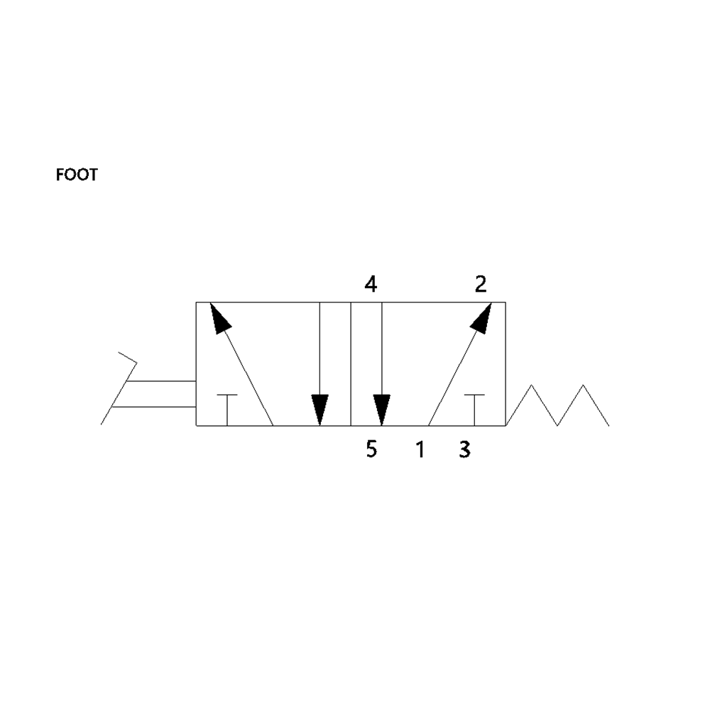 G227A34F20A0000 NUMATICS/AVENTICS MECHANICAL VALVE 227 SERIES 2 WAY SPR RTN 1/4" G (FOOT PEDAL)